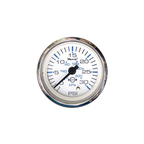 Faria Chesapeake SS White 2″ Gauge - Water Pressure Gauge Kit 30 PSI
