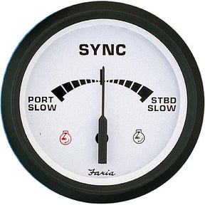 Faria Euro 4″ Gauge - 7000 RPM Tachometer With System Check Indicator (Gas) (J/E Outboard)