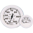 Faria Dress White 4″ Gauge - 6000 RPM Tachometer (Gas) (Inboard & IO)