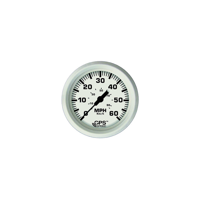 Faria 33147 Dress White 4″ Gauge - 60 MPH GPS Speedometer