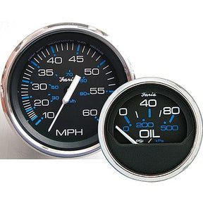 Faria Chesapeake SS Black 4″ Gauge - Mechanical Speedometer