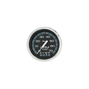 Faria Chesapeake SS Black 4″ Gauge - 7000 RPM Tachometer With System Check Indicator (Gas) (J/E Outboard)