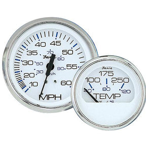 Faria Chesapeake SS White 4″ Gauge - Tach/Hourmeter, 4000 RPM Diesel