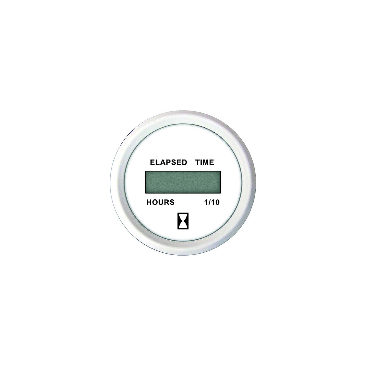 Faria F13130 Dress White 2″ Digital Hourmeter (12-32VDC)