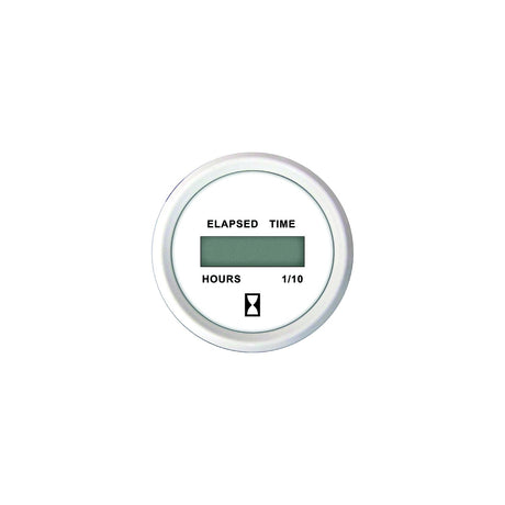 Faria F13130 Dress White 2″ Digital Hourmeter (12-32VDC)