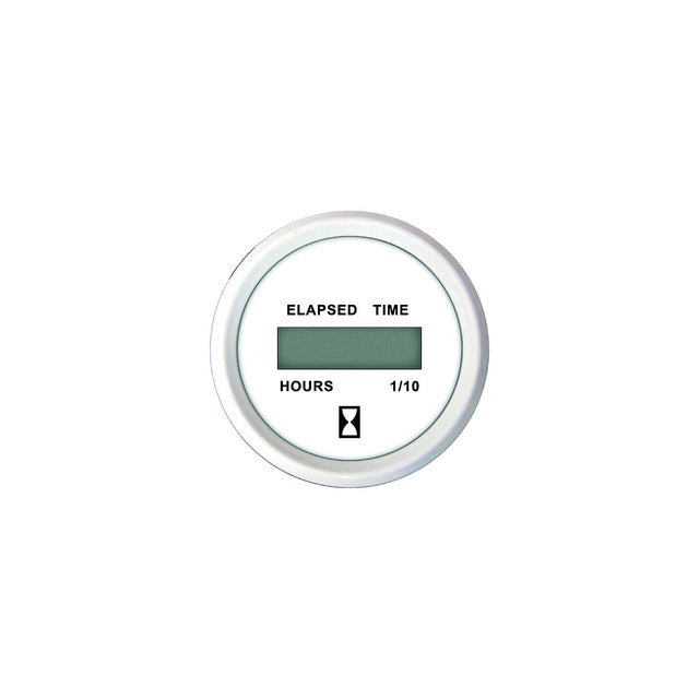 Faria F13130 Dress White 2″ Digital Hourmeter (12-32VDC)