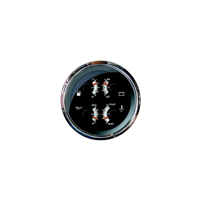 Faria F22014 Platinum 4″ Gauge - Multifunction: Fuel Level, Oil PSI, Water Temp, Voltmeter