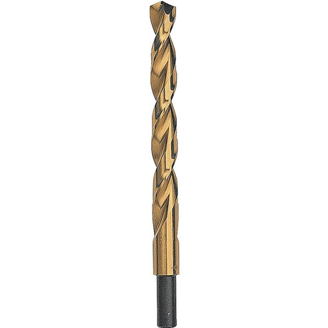 DEWALT DW1332 Jobber Drill Bit, 1/2 in Dia, 6 in OAL, Parabolic Flute, 3/8 in Dia Shank, Reduced Shank