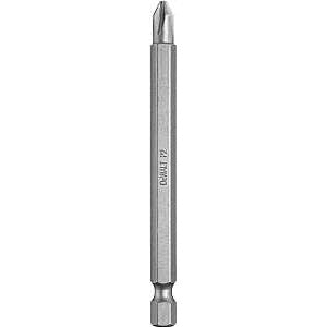 DEWALT DW2032 Power Bit, #2 Drive, Phillips Drive, 1/4 in Shank, Hex Shank, 3-1/2 in L, Steel