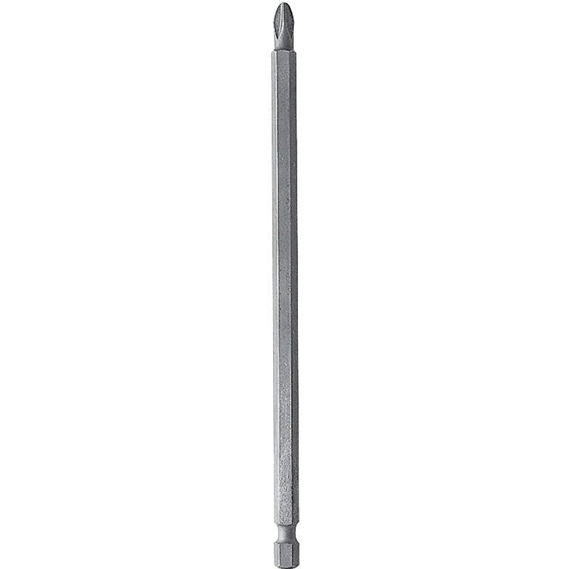 DEWALT DW2062 Power Bit, #2 Drive, Phillips Drive, 1/4 in Shank, Hex Shank, 6 in L, Steel