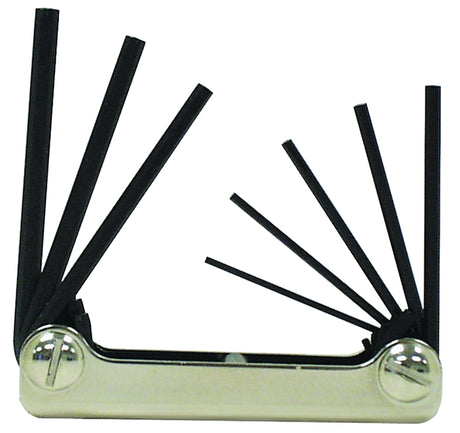 Eklind 20811 Hex Key Set, 8-Piece, Alloy Steel, Black, Specifications: Classic Steel Handle