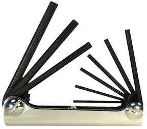 Eklind 20911 Hex Key Set, 9-Piece, Alloy Steel, Black, Specifications: Classic Steel Handle