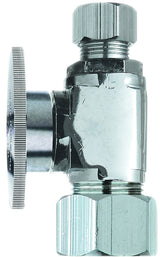 Plumb Pak PP20063LF Shut-Off Valve, 5/8 x 3/8 in Connection, Compression, Brass Body, Water Media