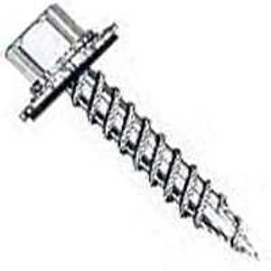 ProFIT 0278058 Post Frame Screw, #9 Thread, 1 in L, Coarse Thread, Hex Drive, Self-Piercing Point, Galvanized Steel, 155/BX