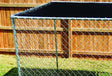 Stephens Pipe & Steel DKTB11010 Kennel Top with Grommet, Sunblock, Polypropylene, Black