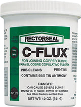 Nokorode C-Flux Series 74025 Soft Soldering Flux, 12 oz Jar, Paste, Gray