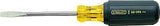 STANLEY 66-090 Screwdriver, 1/4 in Drive, Slotted Drive, 8-1/2 in OAL, 4 in L Shank, Vinyl Grip Handle