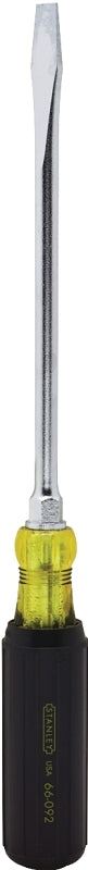 STANLEY 66-092 Screwdriver, 3/8 in Drive, Slotted Drive, 13-5/8 in OAL, 8 in L Shank, Vinyl-Grip Handle