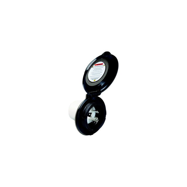 Park Power 304ELBRVBLK Power Inlet, 30A Black Contoured
