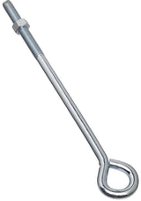 National Hardware N221-341 Eye Bolt, 1/2-13 Thread, Coarse Thread, 3-3/4 in L Thread, 1 in ID Dia Eye, 10.14 in L Shank, Pack of 10