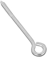 National Hardware N220-673 Lag Screw Eye, 1/4 in, 1/4 in Dia Wire, 1-1/2 in L Thread, 5 in OAL, 120 lb Working Load, Pack of 10
