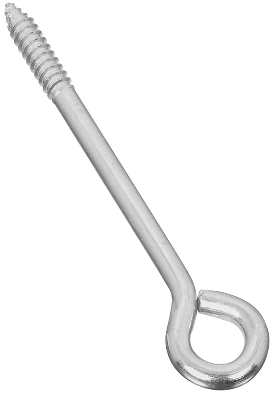 National Hardware N220-699 Lag Screw Eye, 5/16 in, 5/16 in Dia Wire, 1.62 in L Thread, 6 in OAL, 175 lb Working Load, Pack of 10