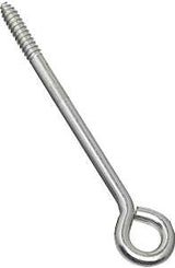 National Hardware N220-715 Lag Screw Eye, 3/8 in, 3/8 in Dia Wire, 2 in L Thread, 8 in OAL, 230 lb Working Load, Steel, Pack of 10