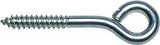 National Hardware N220-723 Lag Screw Eye, 7/16 in, 0.44 in Dia Wire, 2.12 in L Thread, 5-1/4 in OAL, 320 lb Working Load, Pack of 10