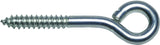 National Hardware N220-723 Lag Screw Eye, 7/16 in, 0.44 in Dia Wire, 2.12 in L Thread, 5-1/4 in OAL, 320 lb Working Load, Pack of 10