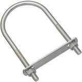 National Hardware N222-562 U-Bolt, 5 in L Inside, 2-1/2 in W Inside, 5/16-18 Thread, 1-1/2 in L Thread, Steel, Pack of 5