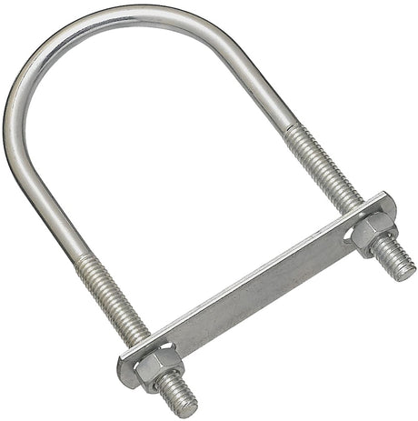 National Hardware N222-562 U-Bolt, 5 in L Inside, 2-1/2 in W Inside, 5/16-18 Thread, 1-1/2 in L Thread, Steel, Pack of 5