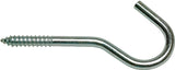National Hardware 2040BC Series N220-483 Ceiling Hook, 125 lb Working Load, #0, Steel, Zinc, Pack of 20