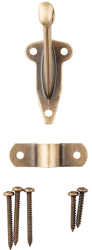 National Hardware N830-130 Handrail Bracket, Zinc, Antique Brass