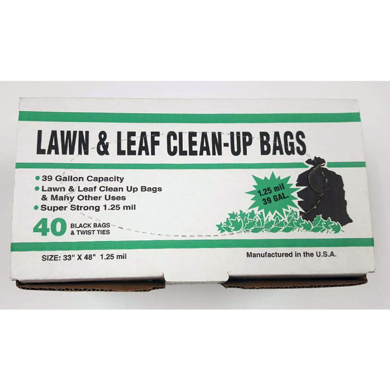 Primrose Plastics 39 gal Lawn and Leaf Bags Twist Ties 40 pk