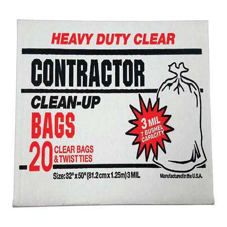 Primrose Plastics 42 gal Contractor Bags Twist Tie 20 pk