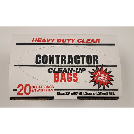 Primrose Plastics 42 gal Contractor Bags Twist Tie 20 pk