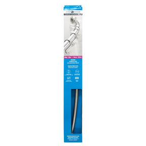 InterDesign Curved Shower Rod 72 in. L Brushed Silver, Pack of 4