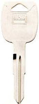 Hy-Ko 11010B101 Key Blank, Brass, Nickel, B101 Key Number, Pack of 10