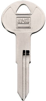Hy-Ko 11010DA28 Automotive Key Blank, Brass, Nickel, For: Nissan Vehicle Locks, DA28 Key Number, Pack of 10