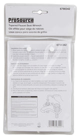 ProSource PMB-503-3L Wrench, 3/16 in Head, 6 in L, Steel, Nickel Plated