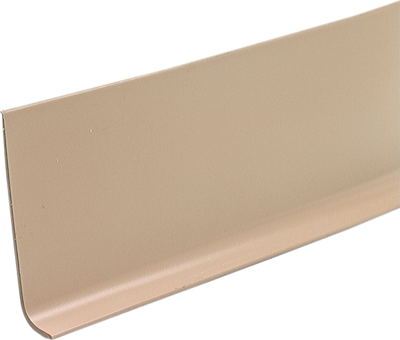 M-D 75473 Wall Base, 120 ft L, 4 in W, Vinyl, Desert Beige