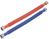 Ez-Flo WaterFlex Series 0437124 Corrugated Flexible Water Heater Connector, 3/4 in, FIP, 24 in L, Stainless Steel
