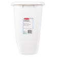 Rubbermaid Contours 3.5 gal White Plastic Vanity Wastebasket, Pack of 6