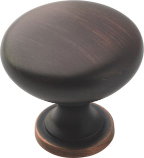 Amerock TEN53005ORB Cabinet Knob, 1-1/8 in Projection, 1-1/4 in, Zinc