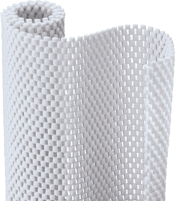 Con-Tact 04F-C6L52-06 Shelf and Drawer Liner, 4 ft L, 12 in W, Foam/PVC, Bright White