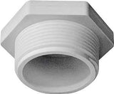 IPEX 435626 Pipe Plug, 1-1/2 in, MPT, PVC, White, SCH 40 Schedule