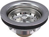 Keeney Brass Work Horse Series 2431NPC Basket Strainer, 4-3/8 in Dia, Stainless Steel, Chrome-Plated, 3-1/4 in Dia Mesh