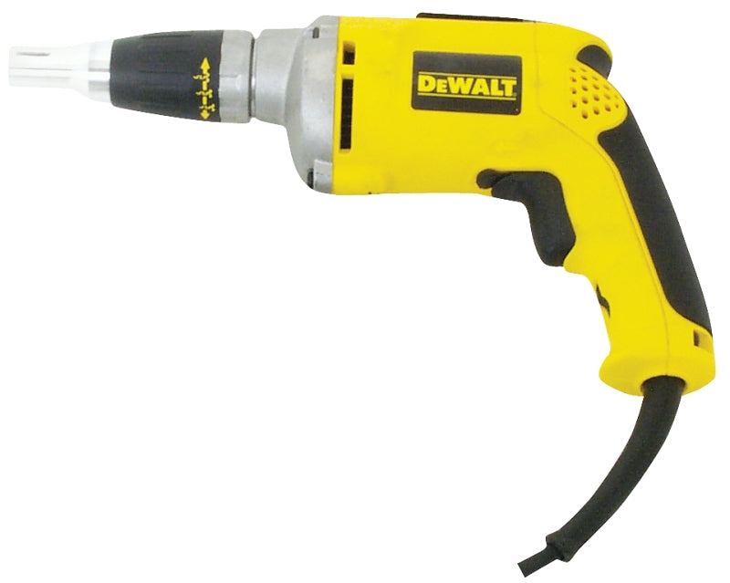 DEWALT DW272 Drywall Screwgun, 6.3 A, 1/4 in Chuck, 4000 rpm Speed, 8 ft L Cord