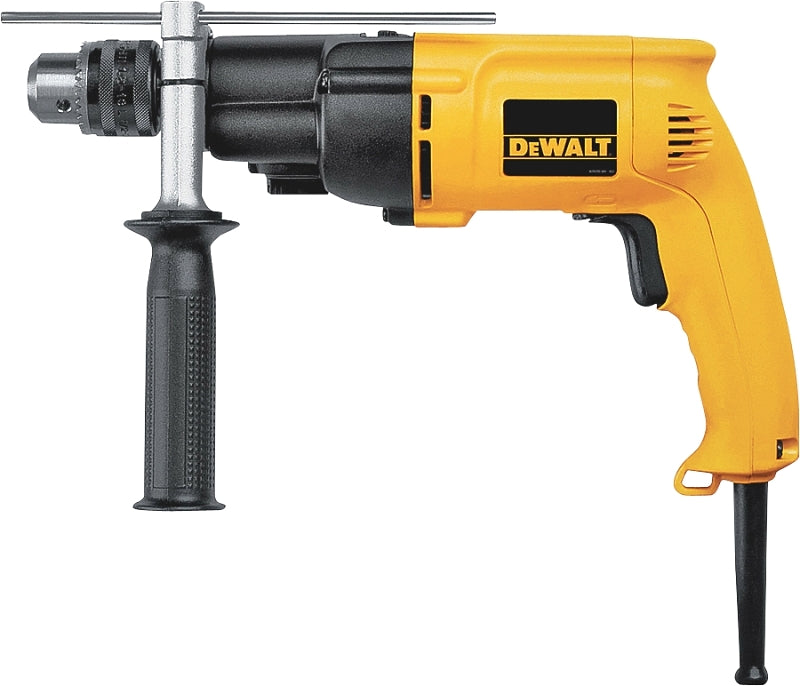 DEWALT DW505 Hammer Drill, 7.8 A, Keyed Chuck, 1/2 in Chuck, 0 to 2700 rpm Speed