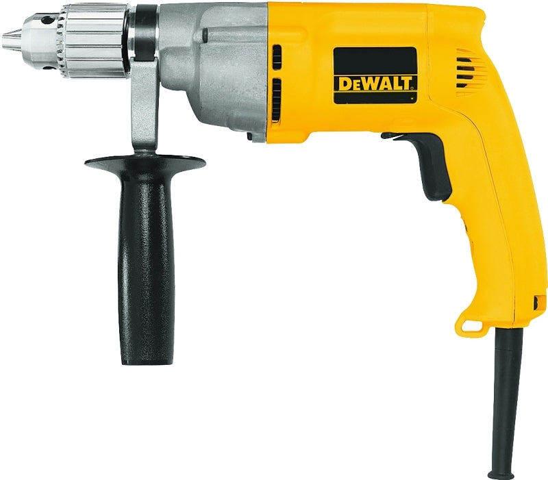 DEWALT DW245 Electric Drill, 7.8 A, Keyed Chuck, 1/2 in Chuck